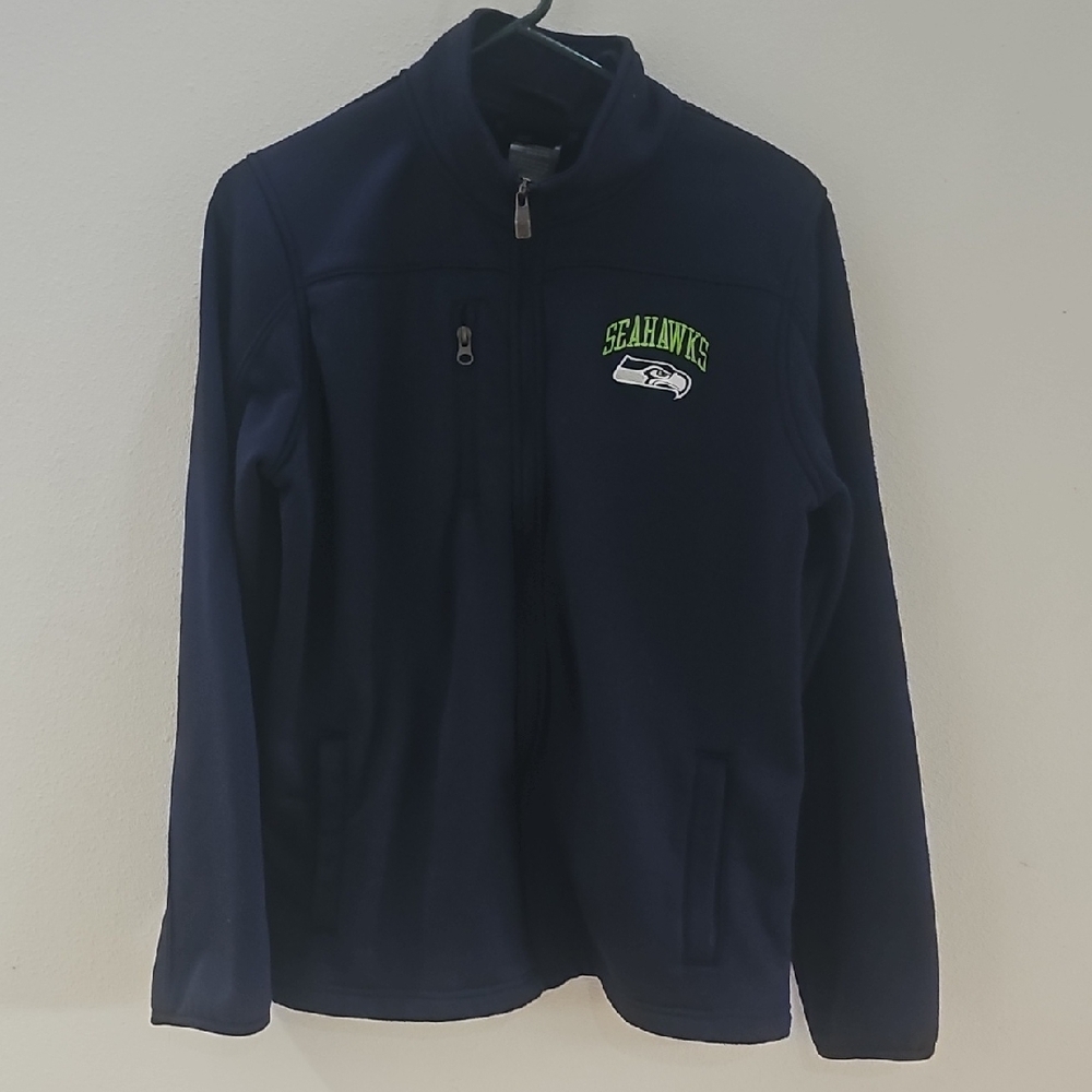 NFL Blue Athletic Quarter-Zip Seahawks Jacket